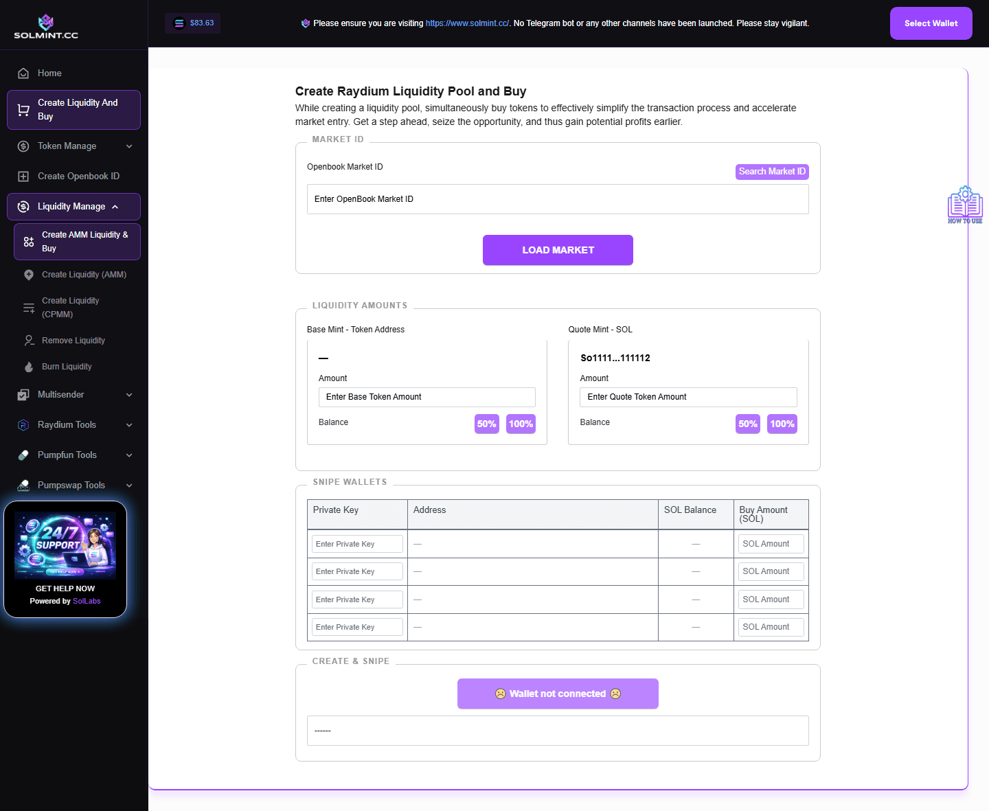 How to Create Raydium LP + Bundle Buy at Block 0 on Solmint